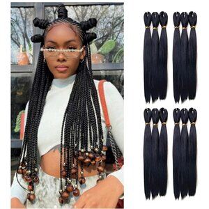 Darling Thrive Braid 12X Pre-stretched Braiding Hair Extensions, 52 Inch 4 packs